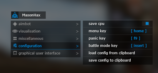 Mason Apex Full - Настройки визуализации игроков и ESP