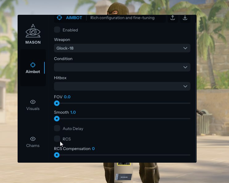 Mason CS2 Internal - Интерфейс