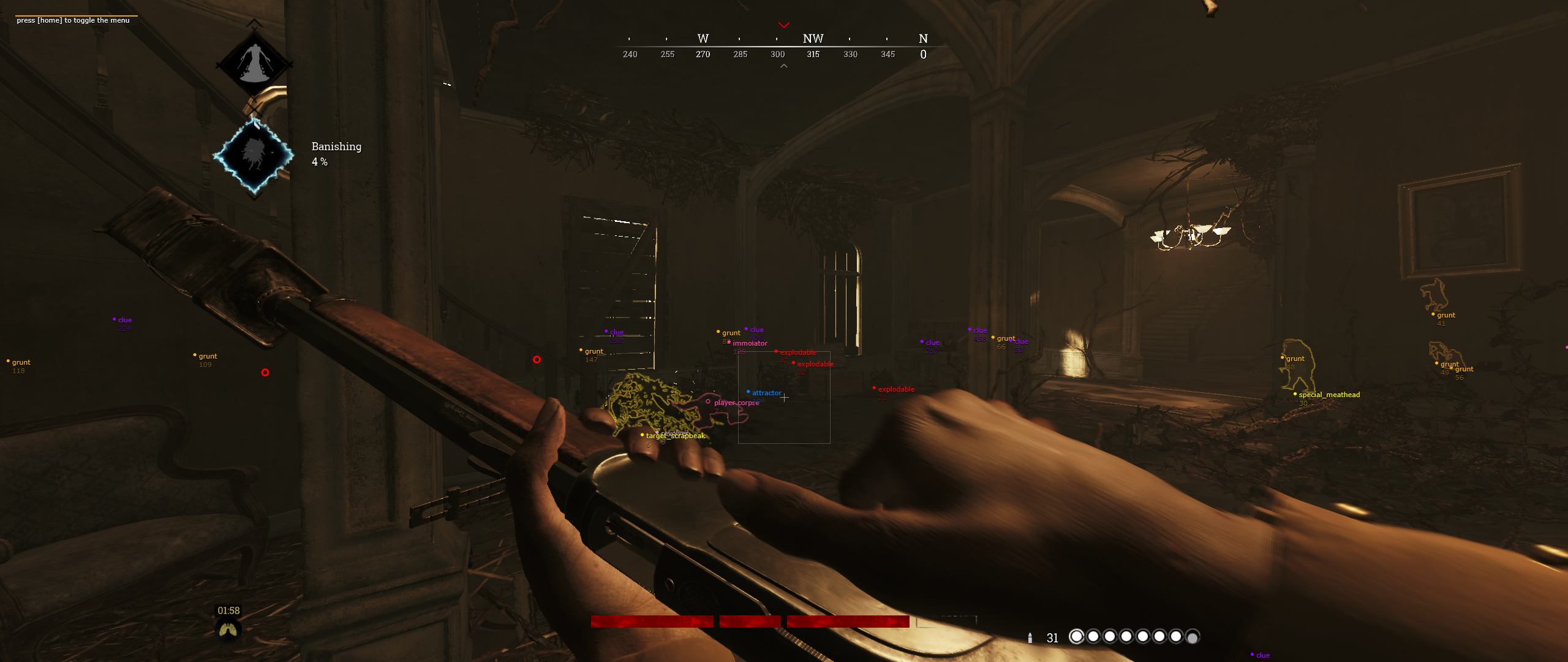 Mason Hunt: Showdown - Работа ESP с отображением предметов