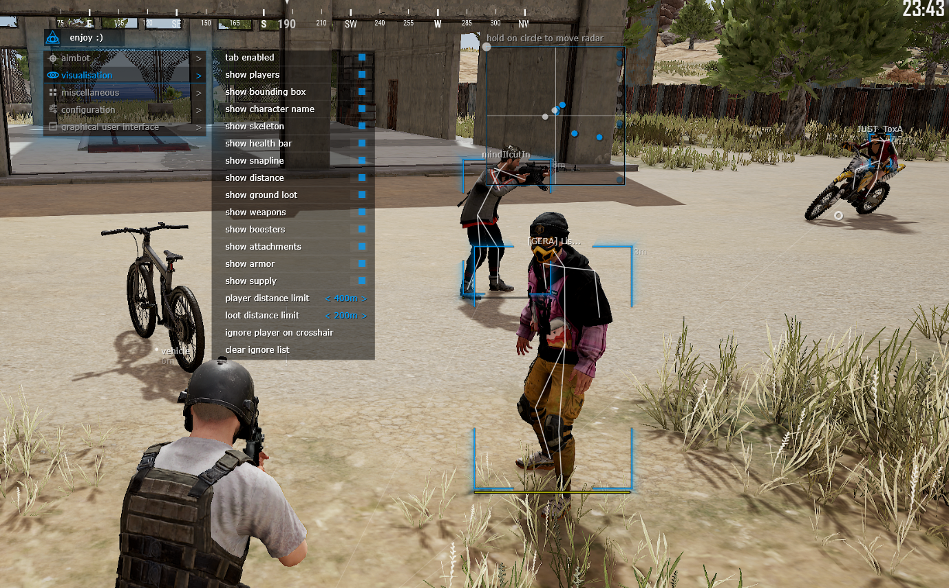 Mason PUBG - Дополнительные функции