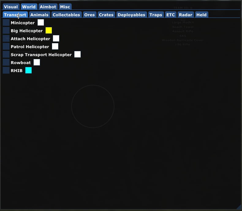Mason RUST AXE RAGE - Визуализация транспорта и ресурсов