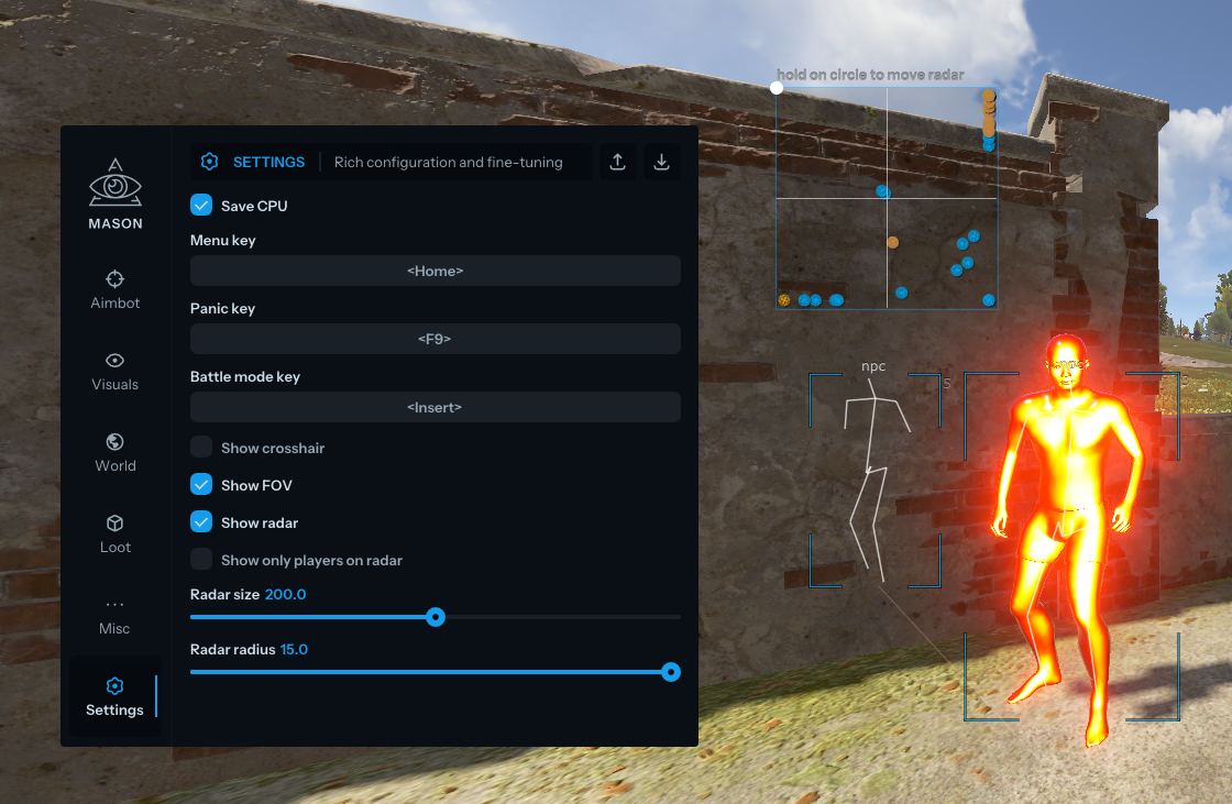 Mason RUST Full - ESP игроков